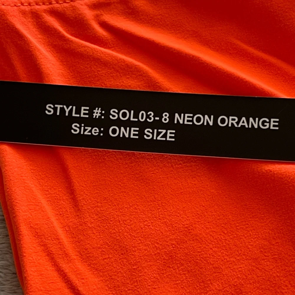New Mix Buttery Biker Shorts - OS‎ - Neon Orange - Picture 4 of 7